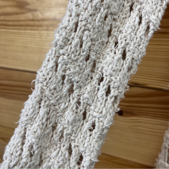 Line the Label Cardigan Sweater Duster Longline Small Cotton Ivory Festival B88 - Picture 5 of 16